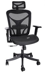 ANCHEER Ergonomic Office Chair with Black Mesh and Adjustable Lumbar Support