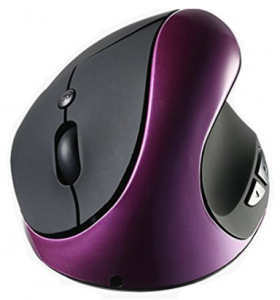 Xrmai Wireless Mouse Charging(No battery required) Vertical Health Office Handheld Vertical Computer Peripherals (purple)