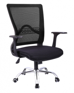 Ancheer Ergonomic Mesh Office Chair with Adjustable Height, Mesh Padded Seat, Mid-Back Mesh Swivel Task Chair for Office and Family